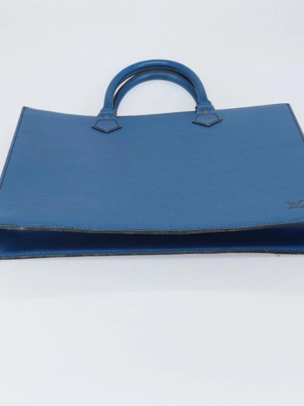 LOUIS VUITTON Epi Sac Plat Hand Bag Blue M52075 LV Auth 169982 - Picture 7 of 16
